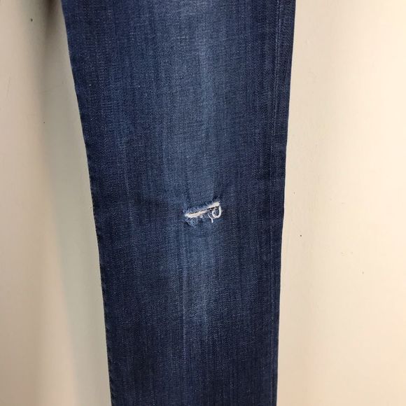 HUDSON Jeans Flap Pockets Straight Leg Dark Wash Size 27 Y2K Mid Low Rise - Picture 5 of 8